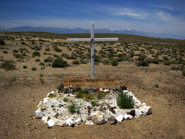 19th century grave site, Mt. Whitney in the background
