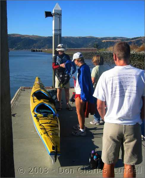 Getting ready to kayak