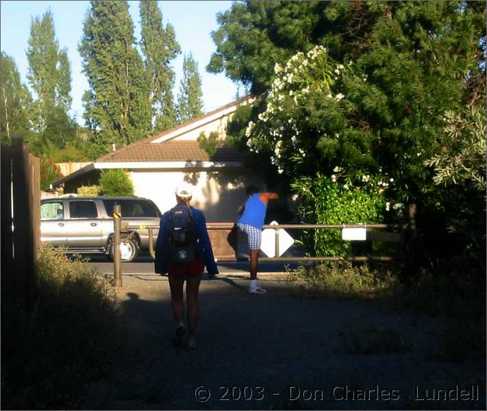 Two people out for a run