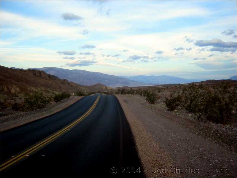 Winding through the desert