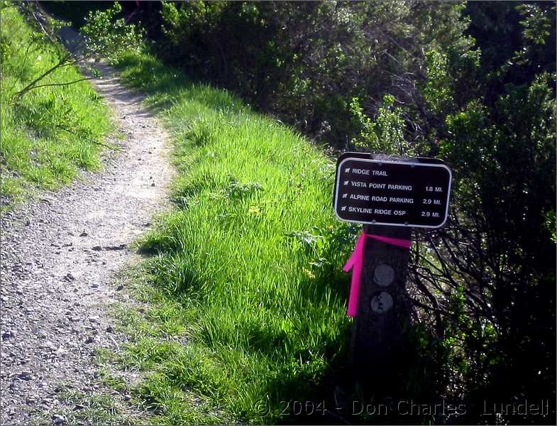 Ridge Trail route