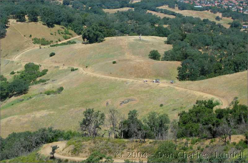 Dam overlook aid station <i>way</i> down there