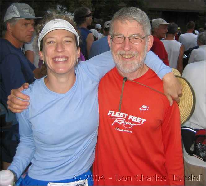 Estelle and Dad (Estelle's first ultra)