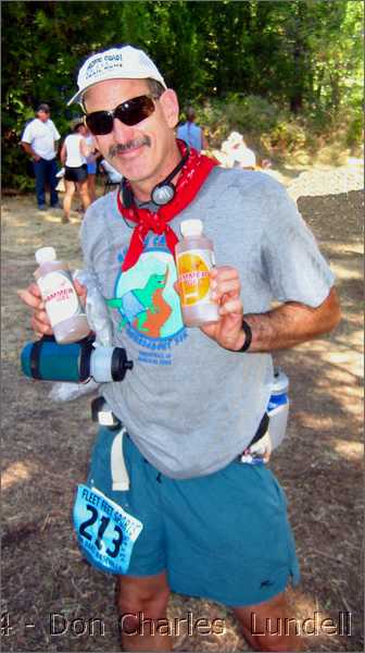 George Miller after a day on the trails