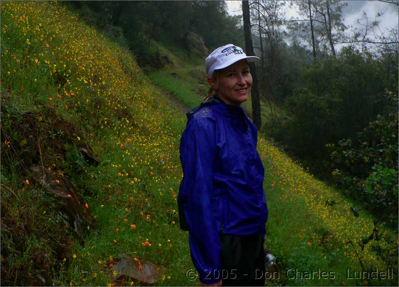 Gillian and the flowers