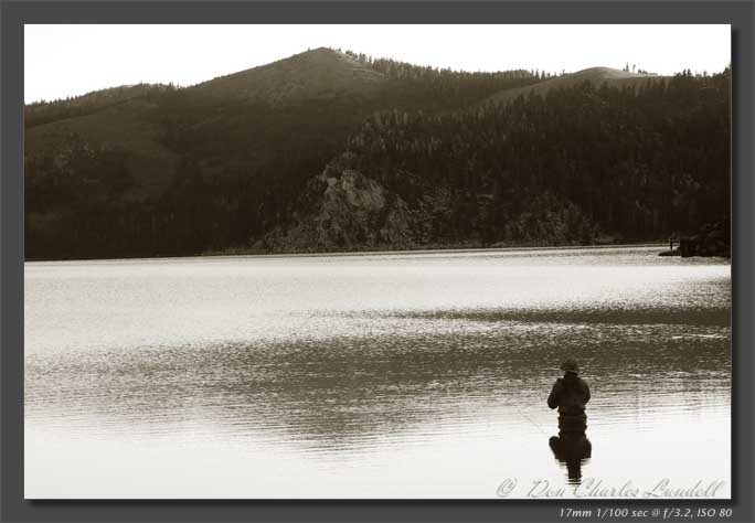 Fishing on Marlette Lake