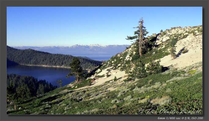 A glimpse of Lake Tahoe