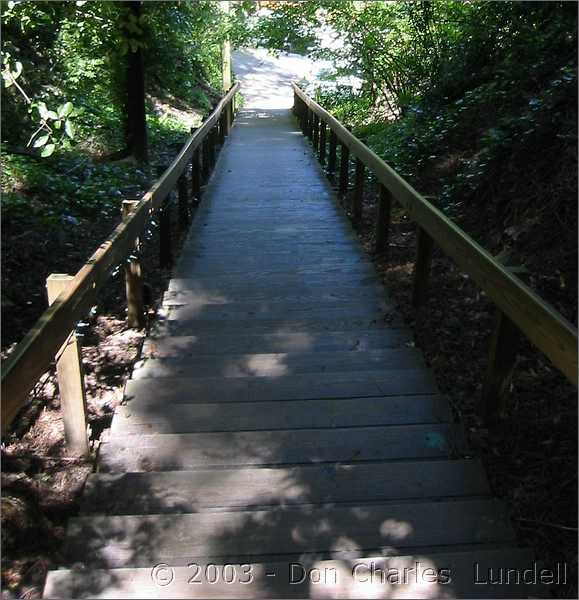 A few of the 25,000 stairs