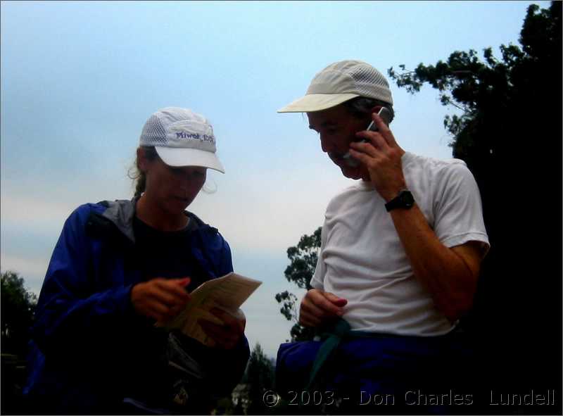 Gillian and Glen talking with Don Hogue