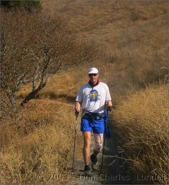 DC and his trekking poles (thanks Chuck!)