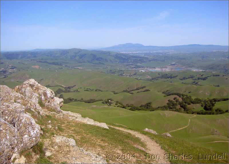 Toward Livermore valley and Mt Diablo