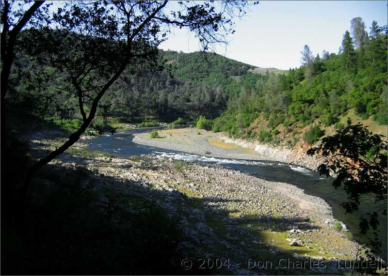 Meandering water