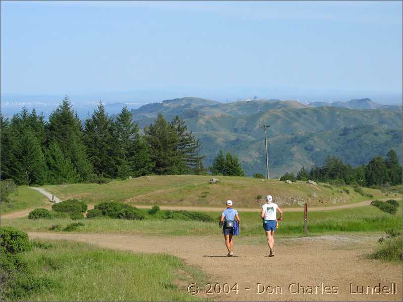 Gillian and Steve Patt, heading down Deer Park Fire Road