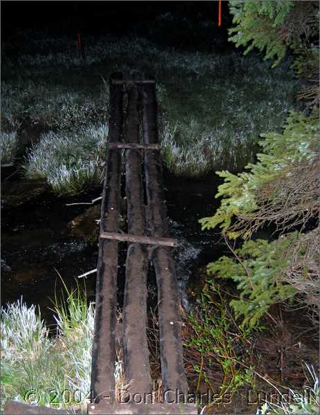 Early morning frosty bridge