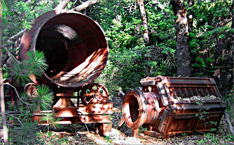 Old mining machinery