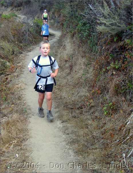 Powering up the first climb