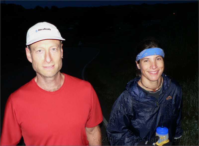 Philip Stark with Georgia Gibbon (Georgia's first 100K)