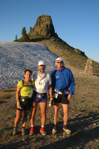 Sarah, Dave and DC at the summit