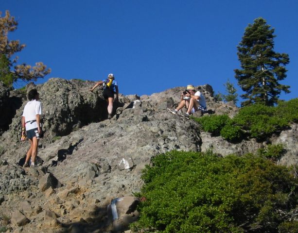 Rob Apple getting his picture taken at Cougar Rock