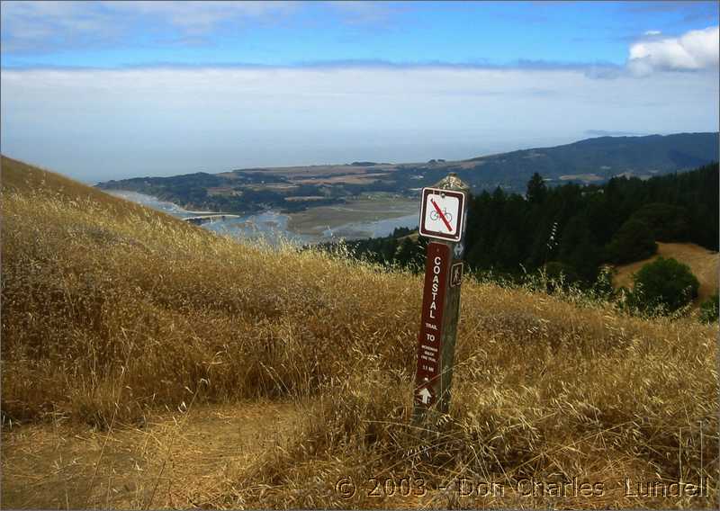 Bolinas Bay below