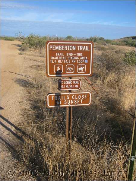 Looking out on the trail, the second morning