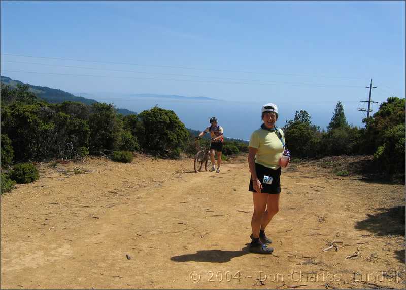 Karen enjoying her first 100K