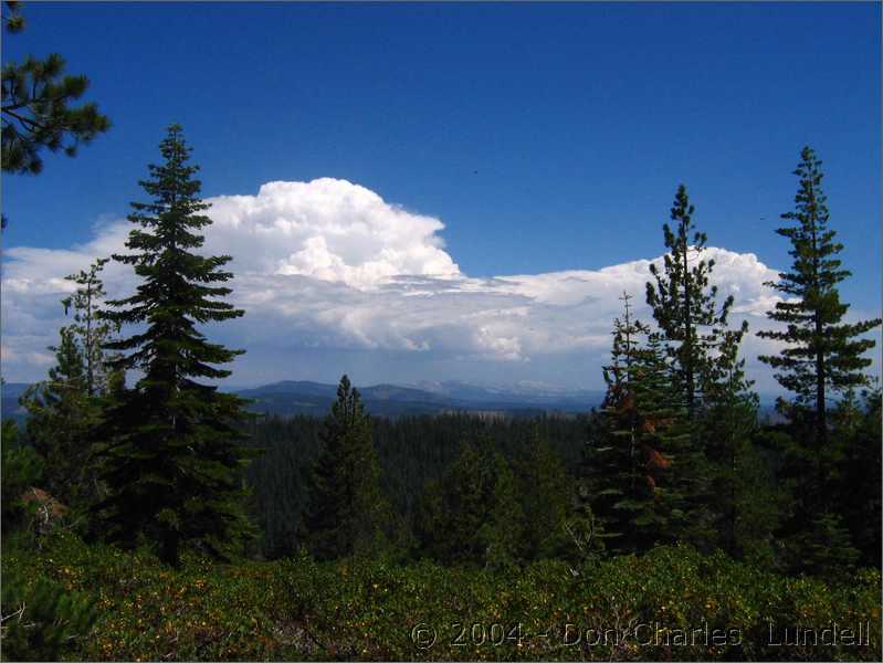 Clouds over the mountains