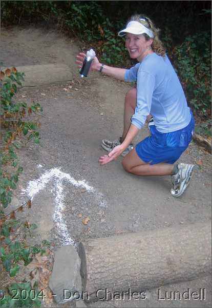 What wonderful course markings (good job Philip!)