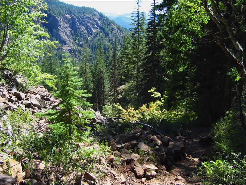 Long rocky descent