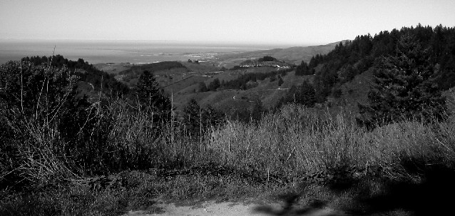 Looking west - Half Moon Bay airport in the distance