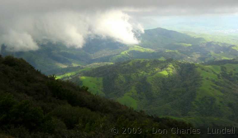 Clouds below us