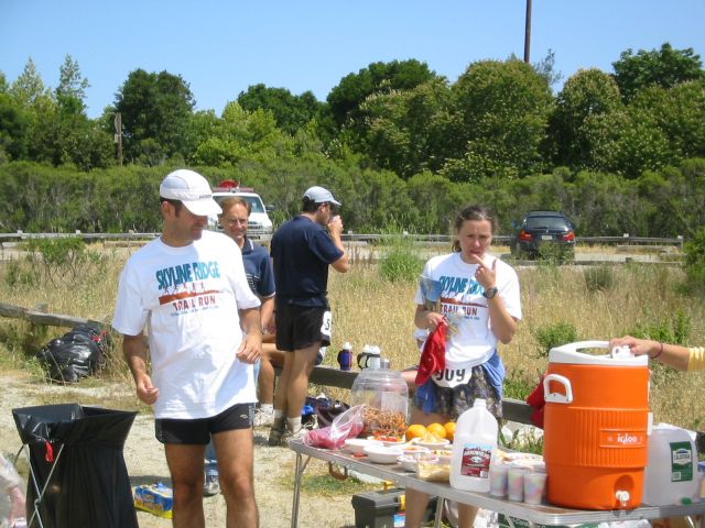 Finish line aid station