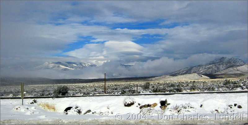 Snow in the mountains