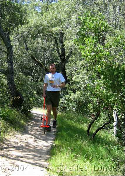 Wheeling the marathon course