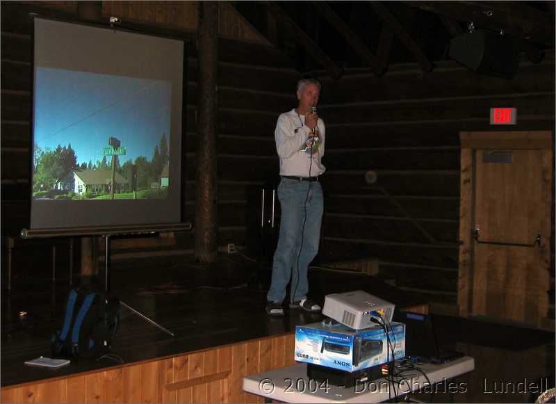 Greg starts the trail briefing