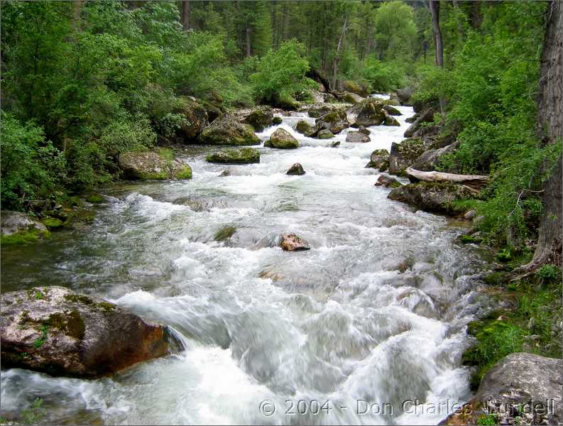 Rushing water