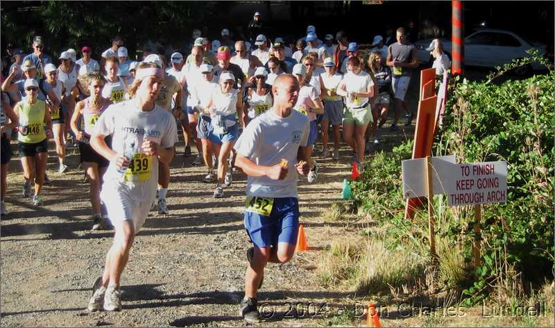 The 8 milers set off